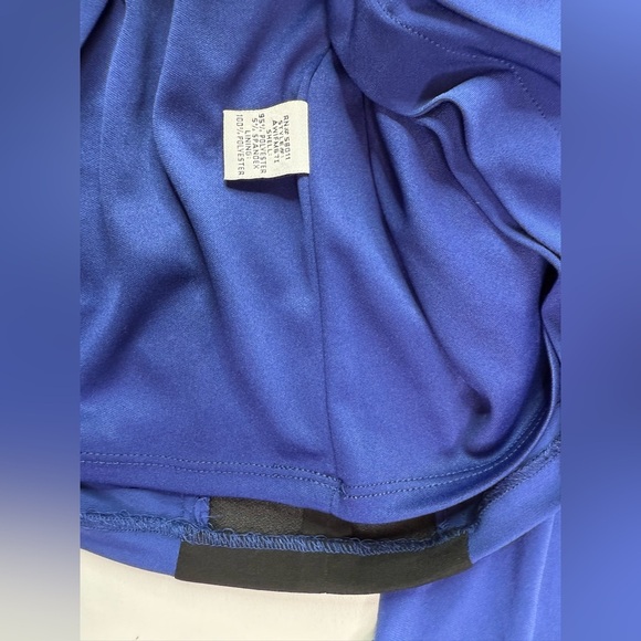 NWT Sangria Royal Blue Black Envelope Flap Dress Deep V Neck Size 12 - Picture 8 of 12